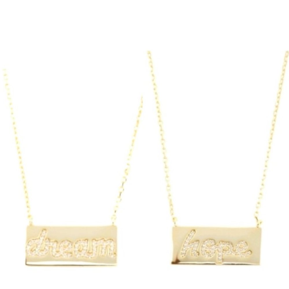 New in Box Set of 14k Gold Plated Silver Necklaces